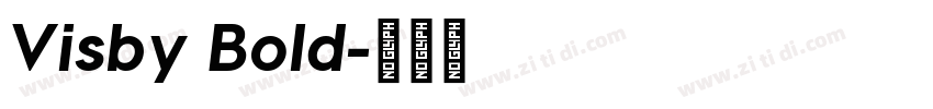 Visby Bold字体转换